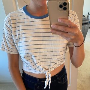 Forever21 cropped nautical top